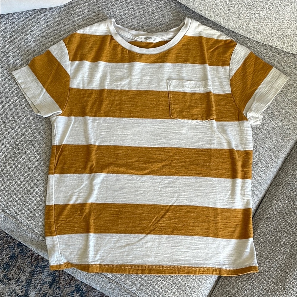 Mango Boy Striped Short Sleeve Tee